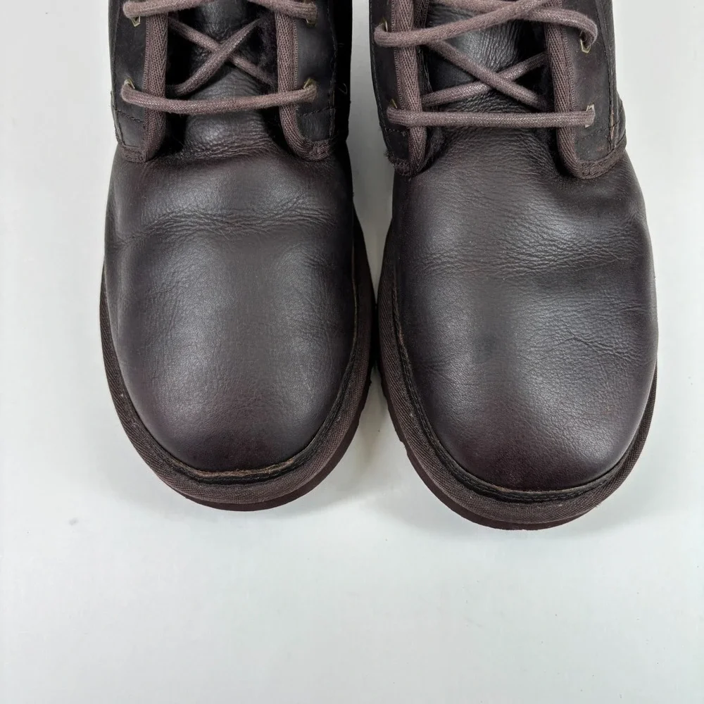 UGG Neumel Men's US‎ 13 China Tea Leather Wool Lined Casual Chukka Boot 1008908